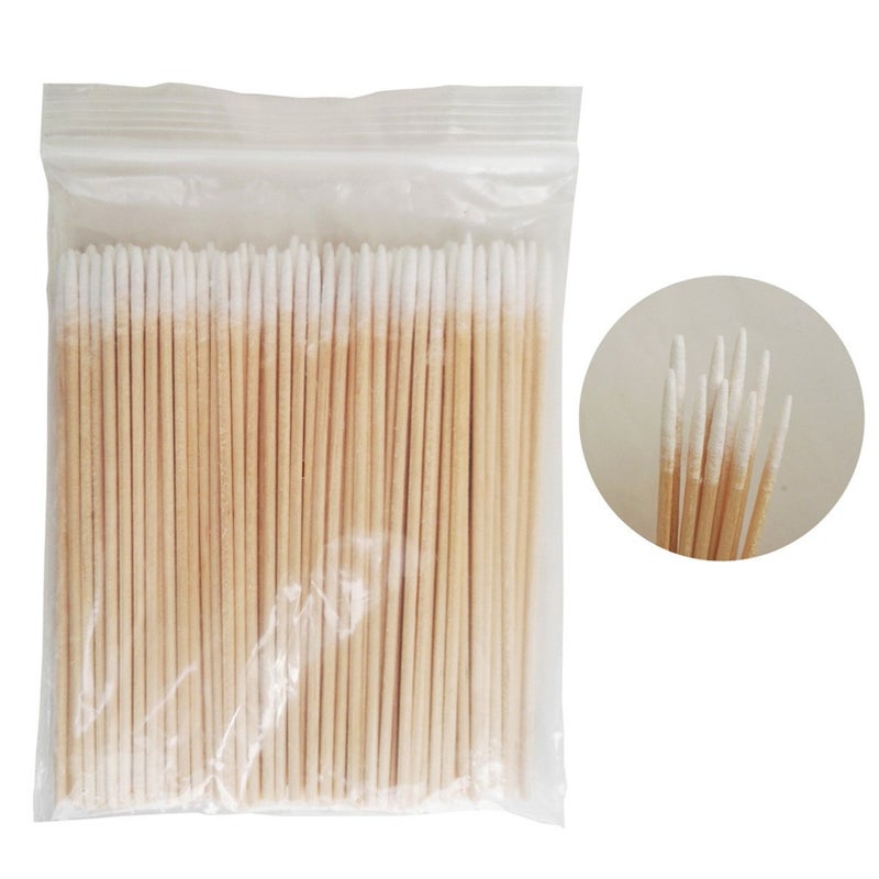ECYC 1000Pcs Pointed Cotton Swabs Wooden Handle Makeup Health Medical Ear Jewelry Clean Sticks Buds Tips - Image 1