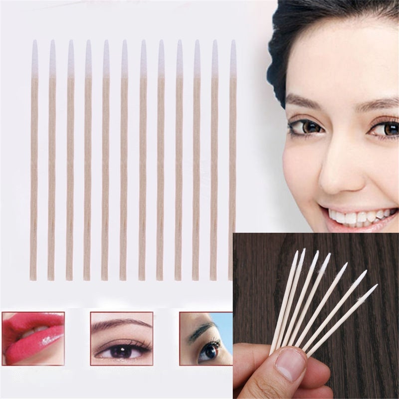 ECYC 1000Pcs Pointed Cotton Swabs Wooden Handle Makeup Health Medical Ear Jewelry Clean Sticks Buds Tips - Image 2