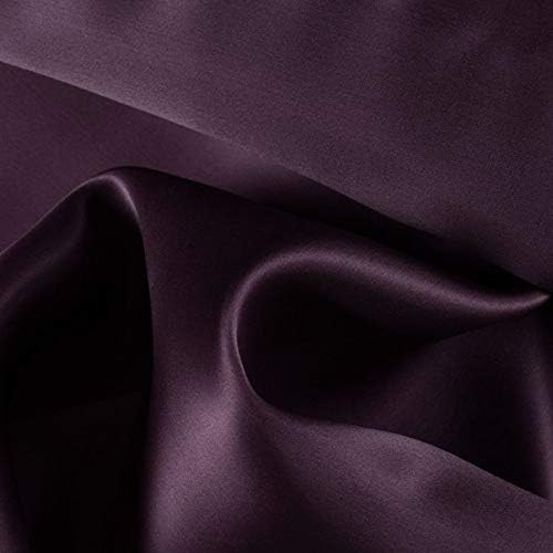 Filloxy Plain Silky Shine Satin Fabric Material for Fashion Design Stitching Multiple Use Includes Dress, Pillow Cover, Designer Cloths, Home Decor Material - 44" Hight (Wine, 2 Meter) - Image 3