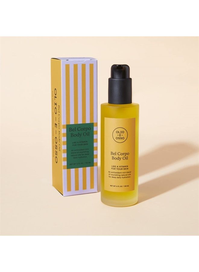 Olio E Osso Natural Bel Corpo Body Oil | Natural, Non-Toxic, Clean Beauty (4 fl oz | 120 mL)