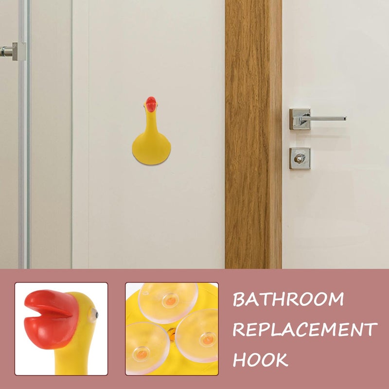 Bird Shaped Suction Cup Hooks Removable Reusable For Towel Bathrobe Holder Kitchen Bathroom Shower Glass Wall - Image 4