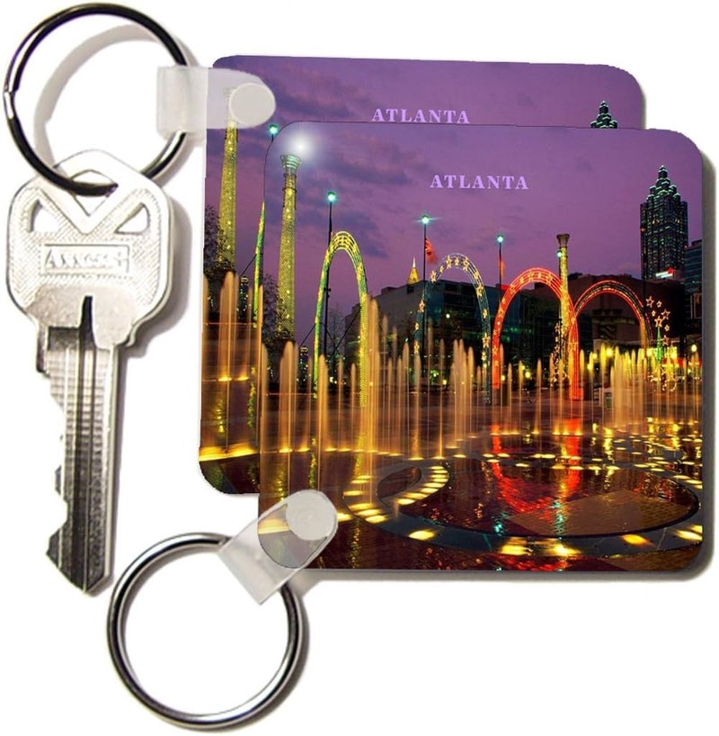 3dRose Olympic Park Atlanta Georgia  Key Chains 225 x 45 inches set of 2 kc_61947_1 - Image 1