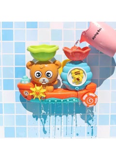 Direct Sale Hot Baby Bathroom Toys Children's Water Bear Water Car Bath Bath Can Be Sent On Behalf-Color:Little Bear Flowing Water + Duck + Pancrab