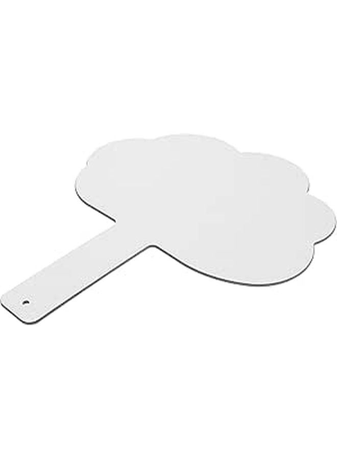 Double Sided Dry Erase Board With Lines Small Portable Whiteboard Paddle For Classroom Learning And Home Use - Image 1