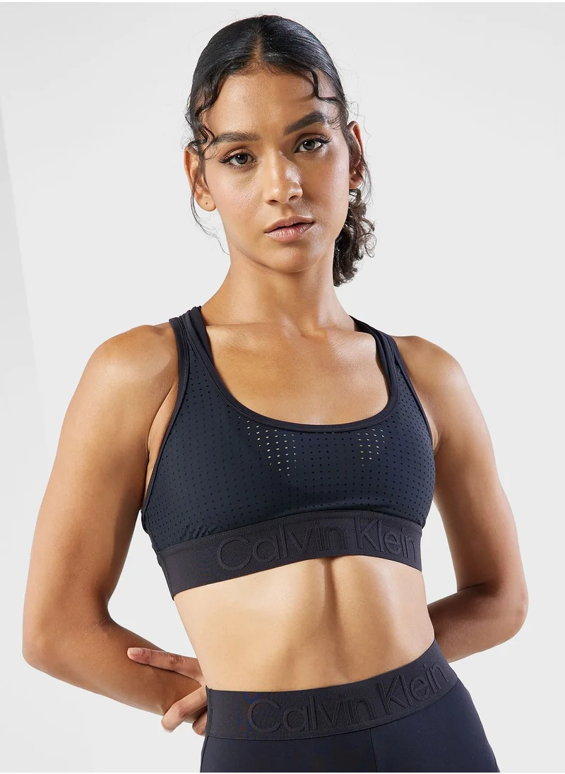 Calvin Klein Sports Logo Low Support Bra
