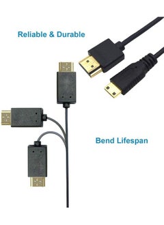Duttek Mini Hdmi To Hdmi Cable Hdmi To Mini Hdmi Cable Ultrathin Hdmi Male To Mini Hdmi Male Cable Support 4K Ultra Hd 1080P 3Dfor Projector Monitor Camcorder(Hdmi 2.0) (30Cm 12Inches)  - Image 5