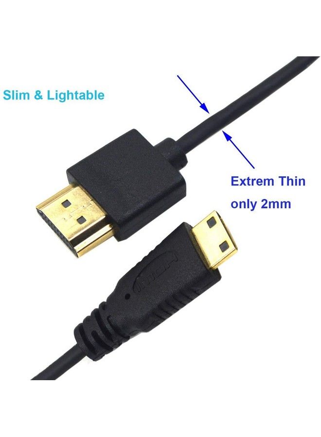 Duttek Mini Hdmi To Hdmi Cable Hdmi To Mini Hdmi Cable Ultrathin Hdmi Male To Mini Hdmi Male Cable Support 4K Ultra Hd 1080P 3Dfor Projector Monitor Camcorder(Hdmi 2.0) (30Cm 12Inches) - Image 4