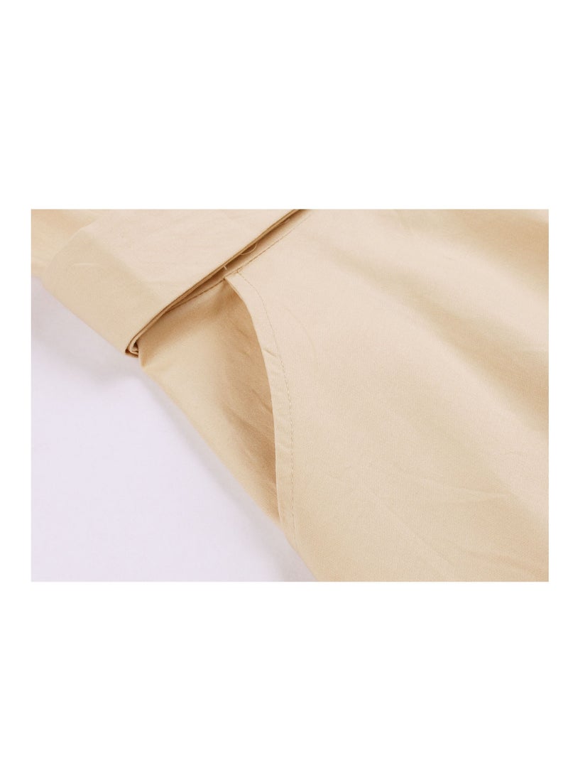 Solid color pocket style Hepburn MIDI dress - Image 4