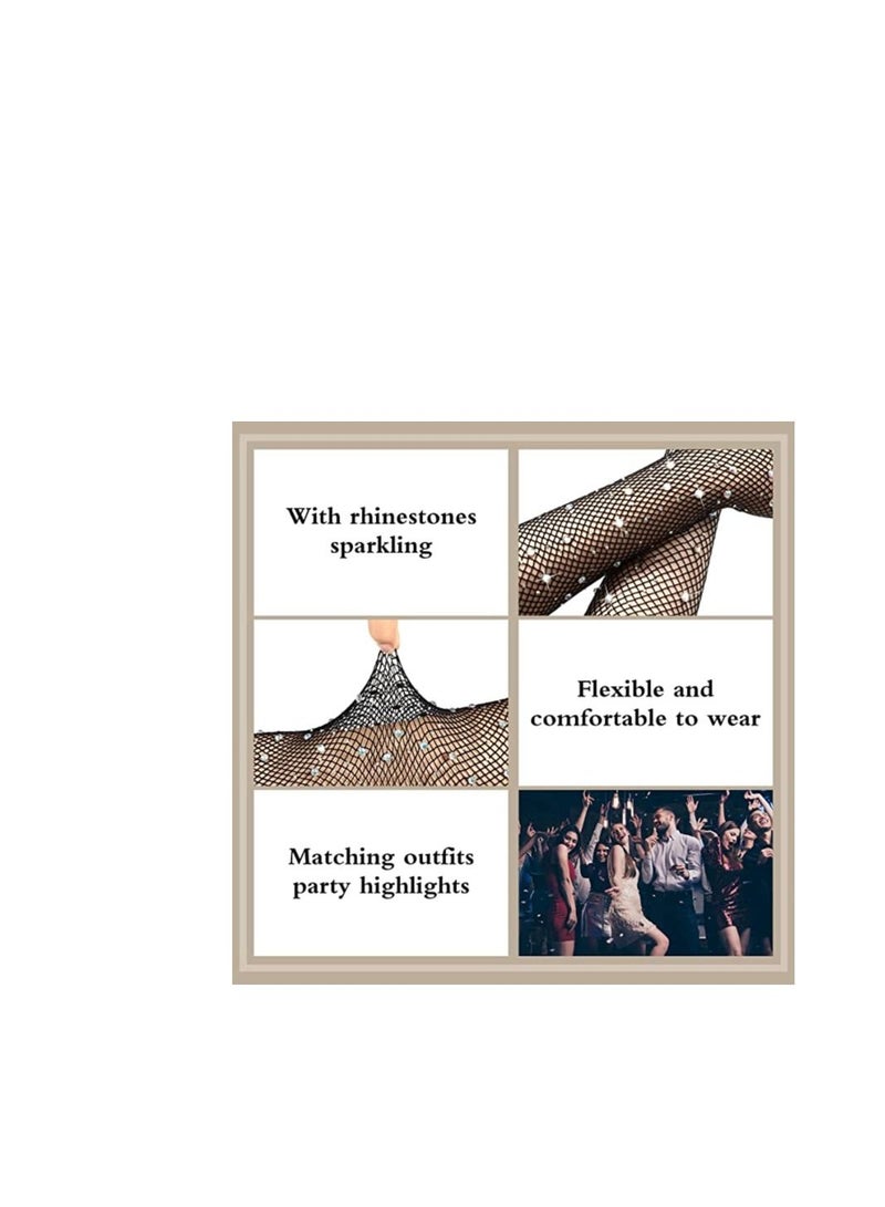 SYOSI 80s Fishnet Gloves for Women and Girls in Theme Party Costume Accessories Black Punk Goth Lady Disco Dance Costume Fingerless Mesh Fancy Dress Accessory Accessoriess - Image 4