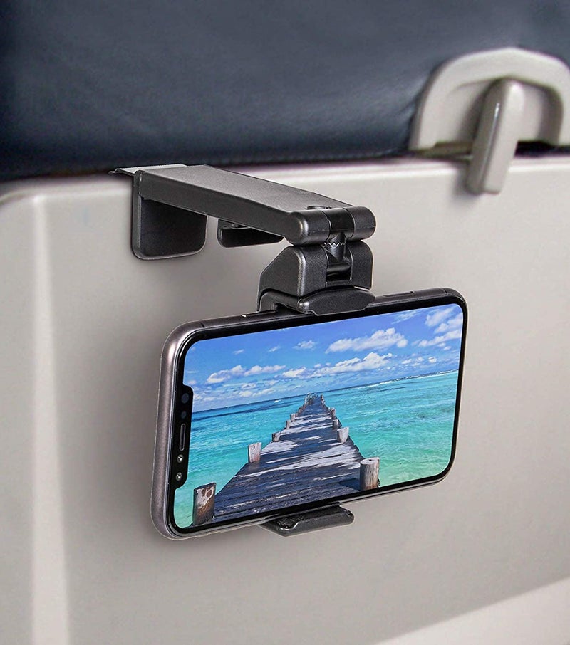 ADZOY Tabletop Premium Universal Mobile Stand Holder for Video Recording, Video Call, Airplane, Flight & Train Food Tray Phone Mount, Office Desk Phone Holder, Desktop Phone clamp - Image 5
