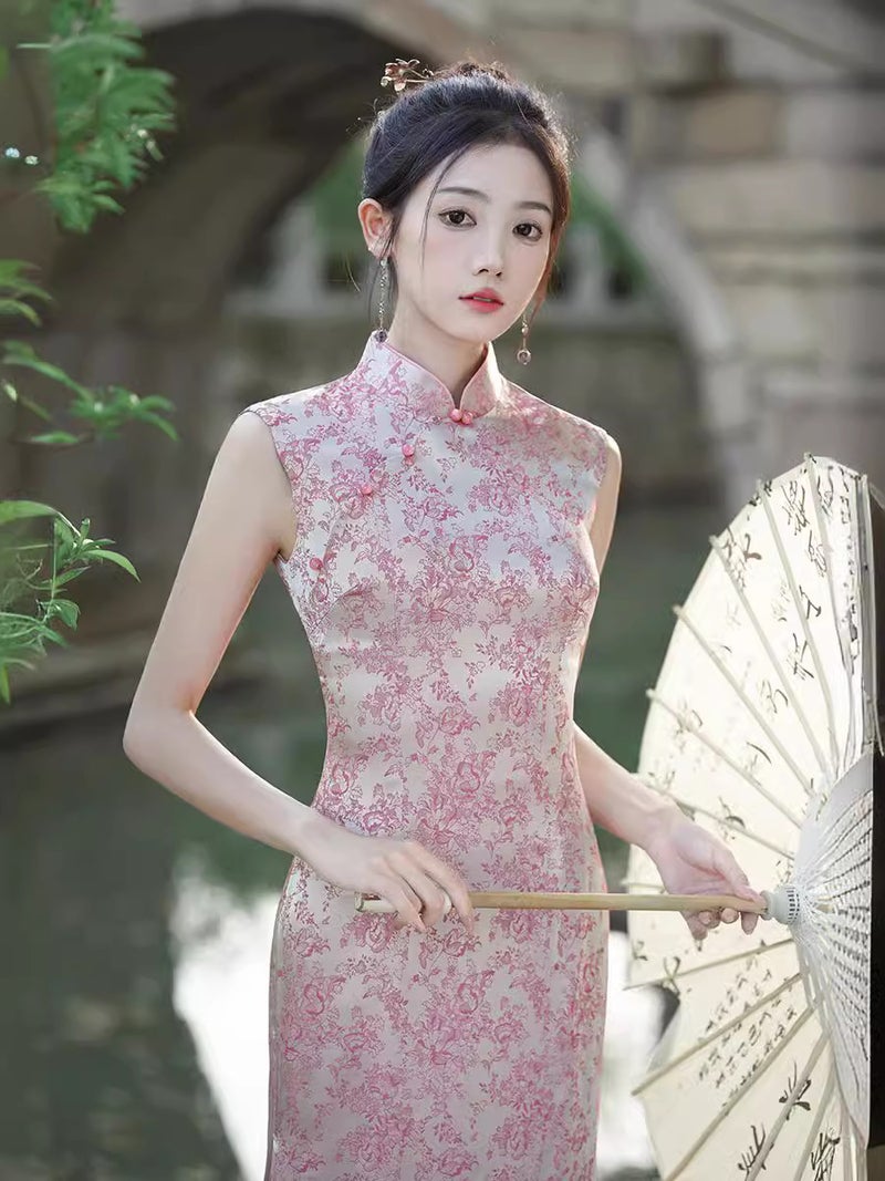 Spring/Summer Style Simple And Elegant Improved Cheongsam New Chinese Style Chinese Style Art Slim Fit Daily - Image 3