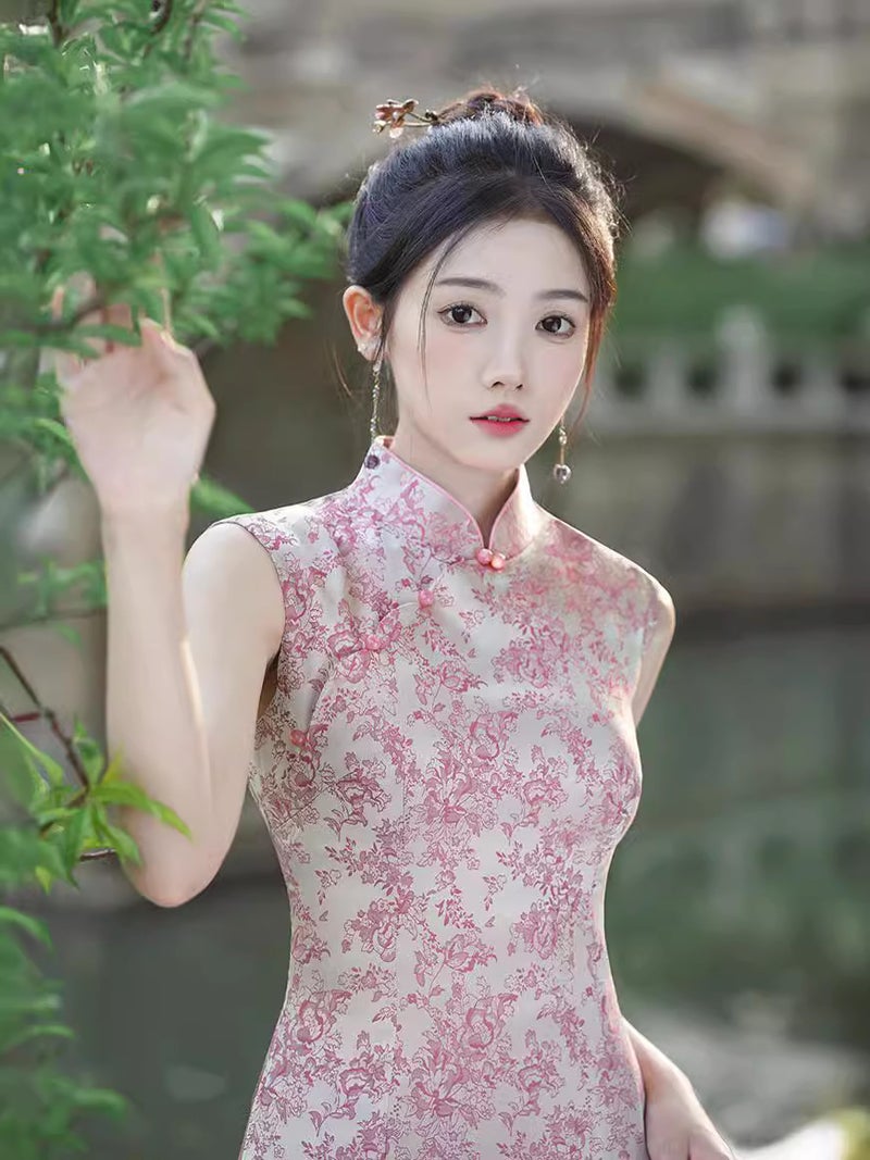 Spring/Summer Style Simple And Elegant Improved Cheongsam New Chinese Style Chinese Style Art Slim Fit Daily - Image 2