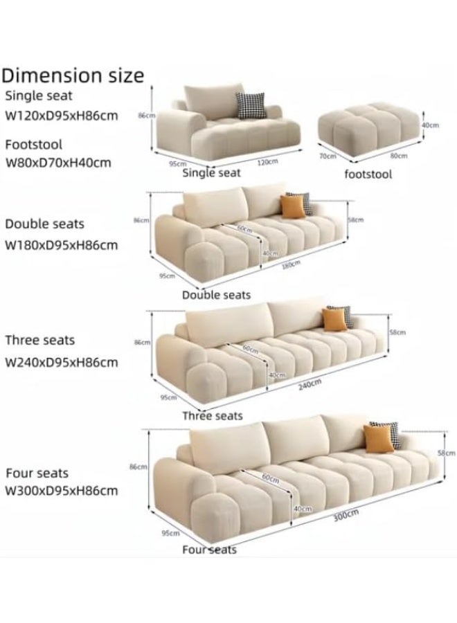 Generic Luxury Luxe Italian Minimalism Modern Design Home Furniture Fabric Lounge Couch Corner Velvet Sectional Sofas Set Furniture Living Room (AQUA GREEN, TWO SEATER)  - Image 2