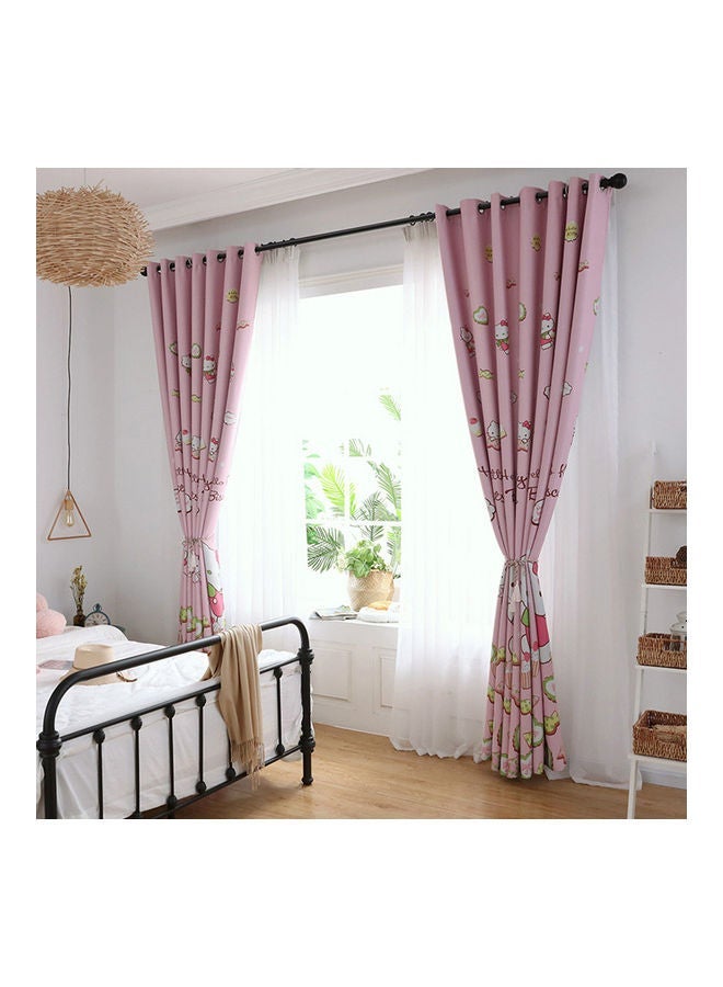 NIBEMINENT Bedroom Curtain Cartoon Hello Kitty Animal Printed Shade Curtains For Children Room multicolor - Image 5