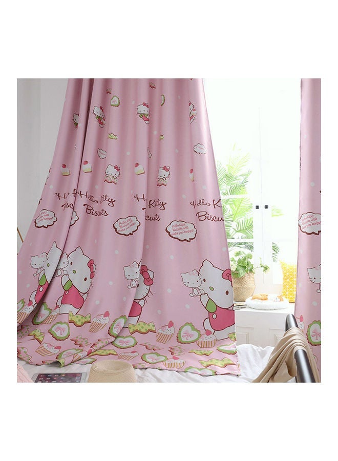 NIBEMINENT Bedroom Curtain Cartoon Hello Kitty Animal Printed Shade Curtains For Children Room multicolor - Image 4
