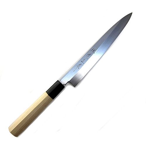 Houcho.com Sakai Ajimasa, Genuine Sakai-Manufactured, 8.3" (210mm) Kasumi White Steel Yanagiba Sushi Knife - Image 1