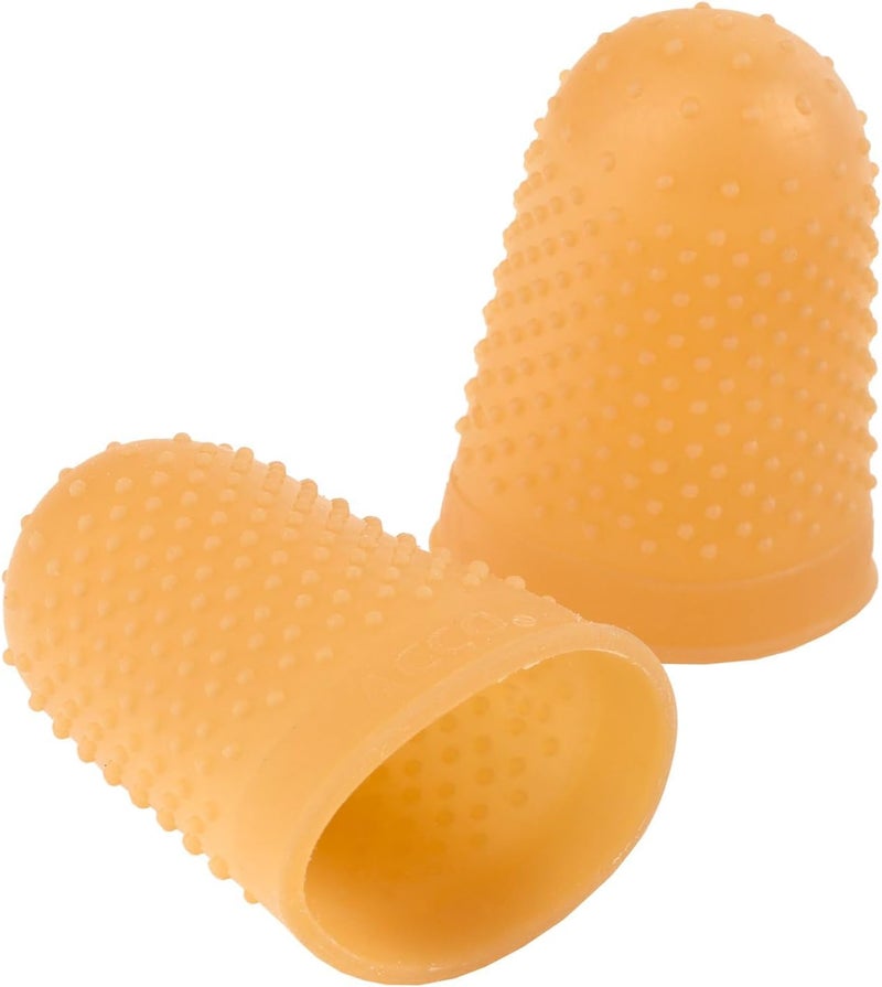 Swing Line ® Rubber Fingertips, #11, 9/16" Diameter, Amber, Box Of 12 - Image 2