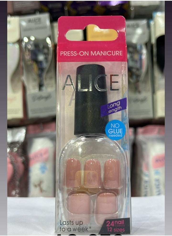 PRESS ON MANICURE NO GLUE NEEDED NAILS 24PCS