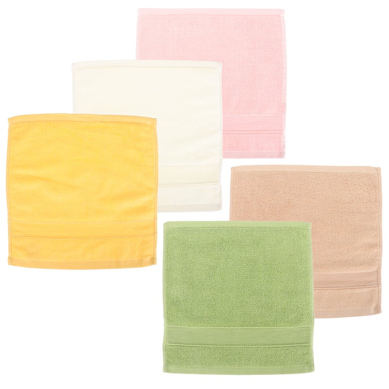 5Pcs Washable Saliva Towels Toddler Drooling Bibs Wiping Towels for Baby Kids - Image 4