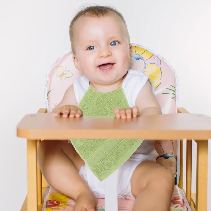 5Pcs Washable Saliva Towels Toddler Drooling Bibs Wiping Towels for Baby Kids - Image 2