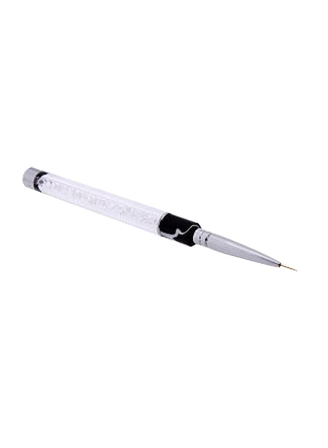 Nail Art Brush Clear/Silver