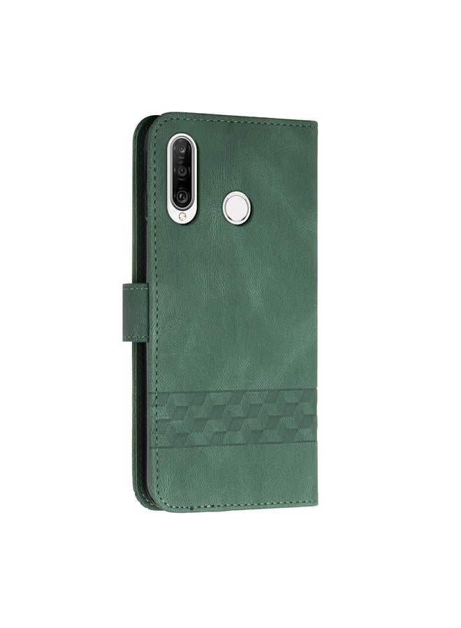 S-TOP Case For Huawei P20 Lite Cubic Skin Feel Flip Leather Phone Case - Image 3