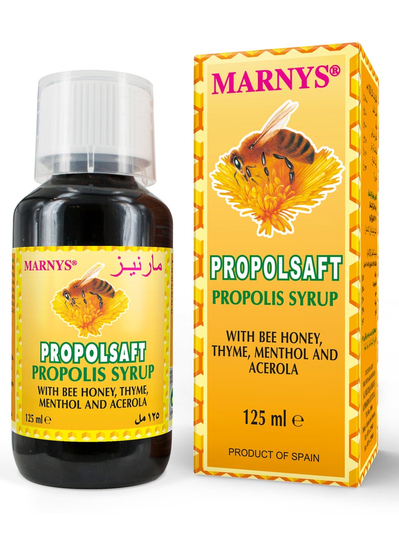 MARNYS - Propolsaft Natural Cough Relief Syrup With Propolis And Honey Immune Support 125 ml - Image 1