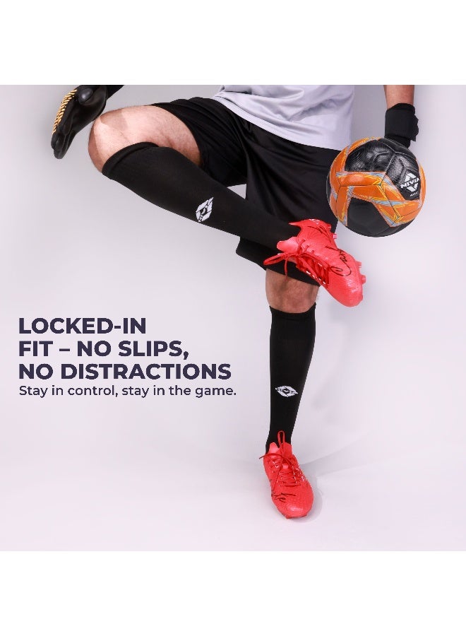 Nivia Nivia Plain Encounter Football Stockings, Micro Yarn Stockings, For Men & Women, Knee Length Stockings, Football Socks, Soccer Socks, (Black/White) Size-L - Premium Accessories for Performance, Durability and Everyday Use - Image 5