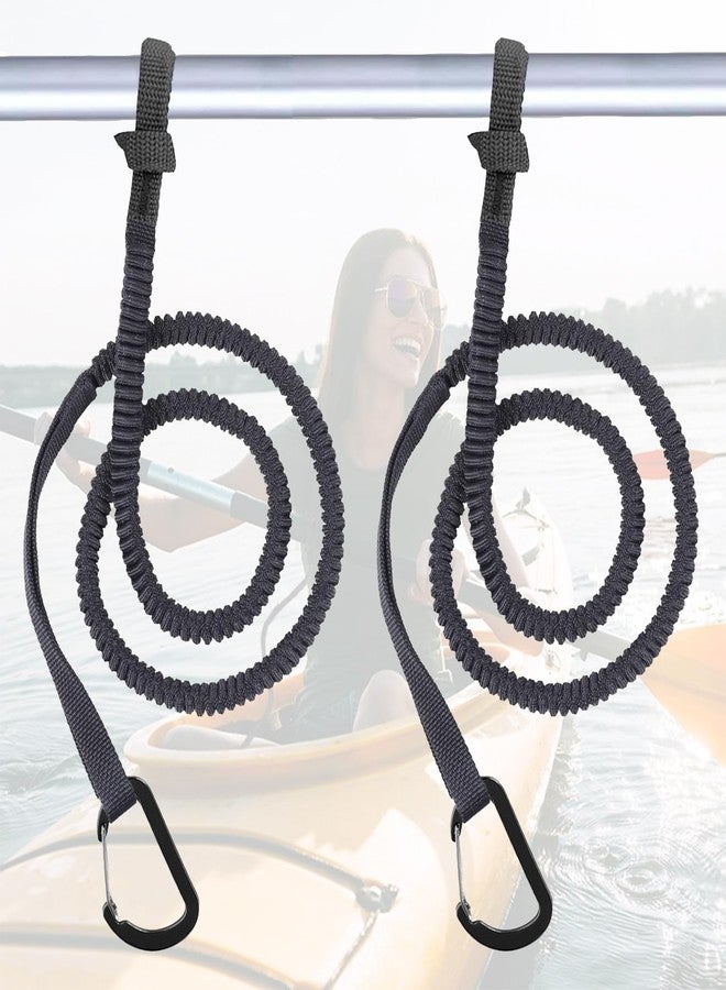 MOOCY Kayak Paddle Leash Kayak Rod Leash, 3-7 ft Stretchable Strap Lanyard Rope for SUP,Kayak Fishing Accessories for Kayak and Paddles - Image 1