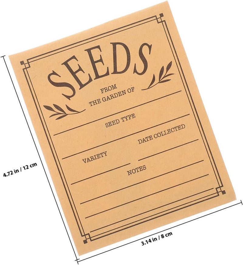 50Pcs Resealable Paper Seed Envelopes 8X12Cm Small Mailing Packets for Vegetable Seed Storage and Collection, Convenient Mini Packing Envelopes for Gardening and Office Use - Image 2