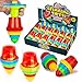 IPIDIPI TOYS Spineez Light Up Spinning Tops 12Pack LED Spinner Toys Birthday Party Favors for Kids Goodie Bag Stuffers School Prizes for Boys and Girls Red - Image 3