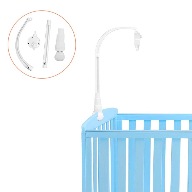 AFUNTA 23 Inch Baby Mobile for Crib Adjustable RotatableCrib Mobile Arm with Music Box Crib Mobile for Baby Nursery Decor - Image 2