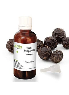 Allin Exporters Black Pepper Oil 100% Pure l & Undiluted 50 ML  - Image 1
