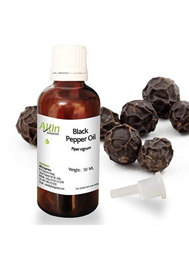 Allin Exporters Black Pepper Oil 100% Pure l & Undiluted 50 ML  - Image 1
