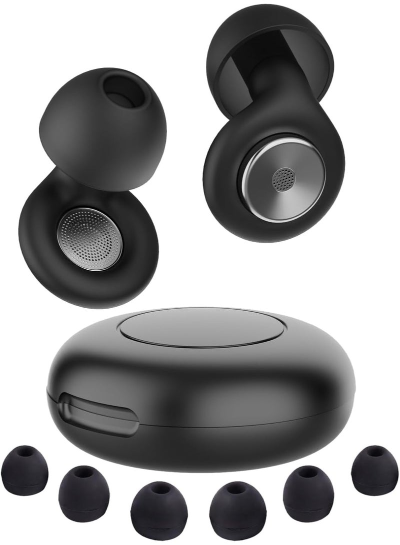 Ear Plugs for Sleeping, Noise Cancelling Ear Plugs for Noise Reduction, Reusable Silicone Sleeping Earplugs for Snoring, Concert, Shooting & Plane Travel with Eartips Case - Image 1