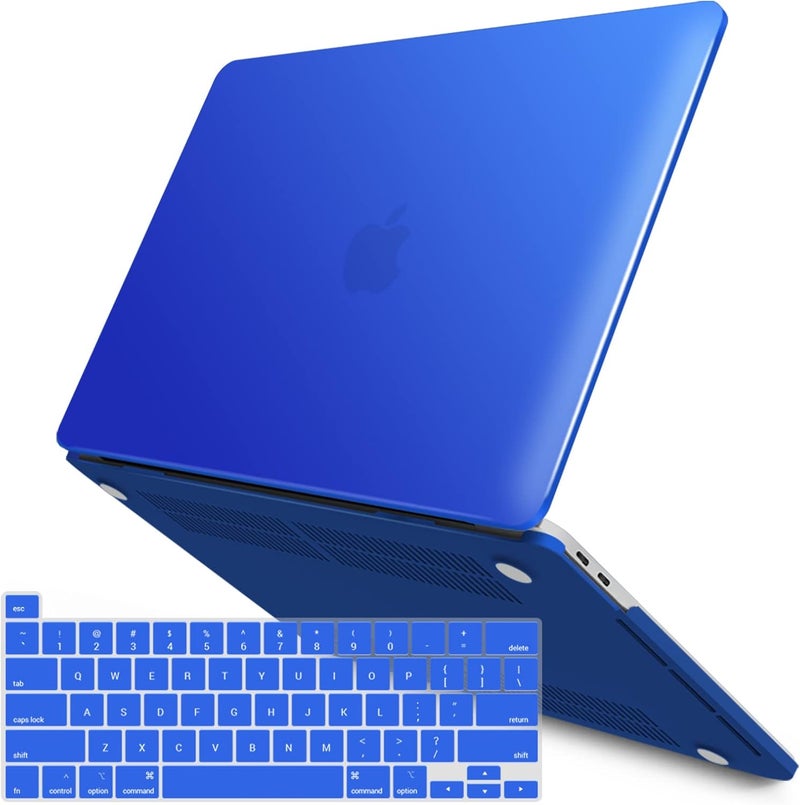 I Benzer Compatible with 2025 2024 M2 MacBook Pro 13 Inch Case 2025-2016 M1 A2338 A2289 A2251 A2159 A1989 A1706 A1708, Hard Shell Case & Keyboard Cover for Mac Pro 13, Royal Blue, T13RBL+1 - Image 1
