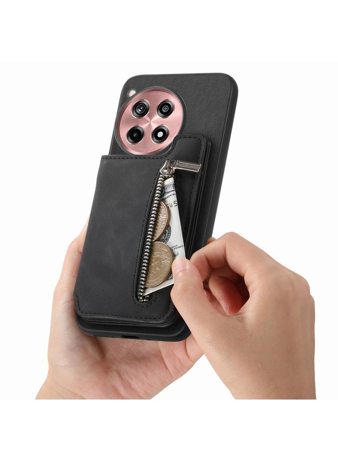 S-TOP Case For OnePlus Nord CE4 / Ace 3V Retro MagSafe Zipper Wallet Card Bag Back Phone Case - Image 5