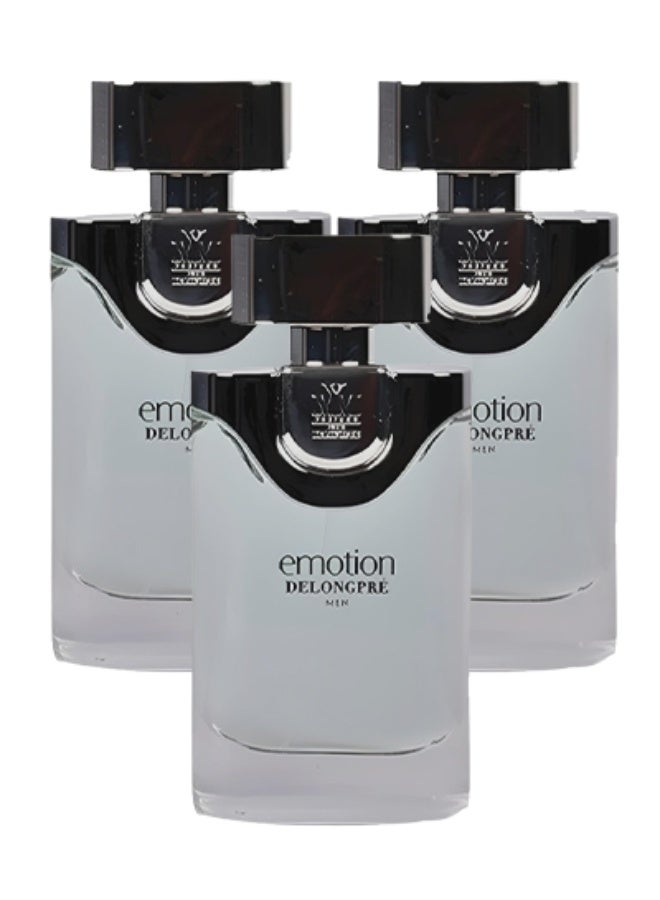 DELONGPRE 3 Pieces Emotion Delongpre Perfume For Men 75ml EDT - Image 1