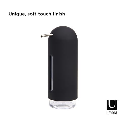 Umbra - 330190-040 Penguin Pump, Kitchen Soap Dispenser, Also Works with Hand Sanitizer, 12 oz (355 ml), Black - Image 4