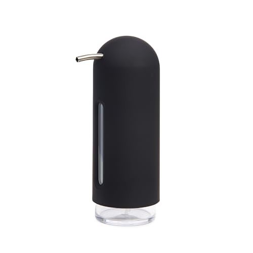 Umbra - 330190-040 Penguin Pump, Kitchen Soap Dispenser, Also Works with Hand Sanitizer, 12 oz (355 ml), Black - Image 1
