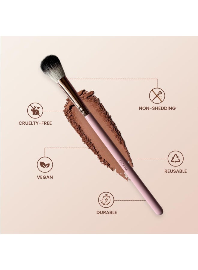 NOAK N125 Big Bronzer Brush | Large Fluffy Makeup Brush for Bronzer, Powder & Blush | Smooth Blending & Natural Finish | Soft Dense Bristles | Reusable - Image 4
