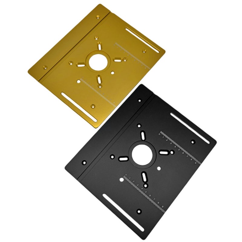 Router Table Insert Plate Aluminum Alloy Wood Milling Flip Board Trimming Machine Engraving Auxiliary Tool Woodworking Benches - Image 3