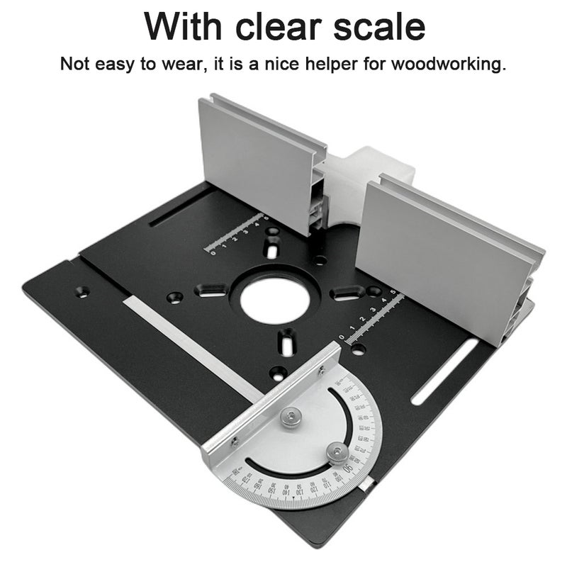 Router Table Insert Plate Aluminum Alloy Wood Milling Flip Board Trimming Machine Engraving Auxiliary Tool Woodworking Benches - Image 4