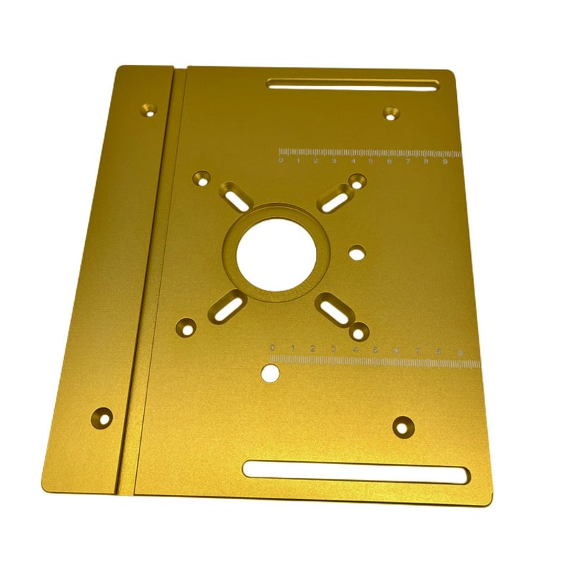 Router Table Insert Plate Aluminum Alloy Wood Milling Flip Board Trimming Machine Engraving Auxiliary Tool Woodworking Benches - Image 1
