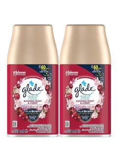 Glade Blooming Peony And Cherry Fragrance Automatic Refill Pack of 2 Pink  - Image 1
