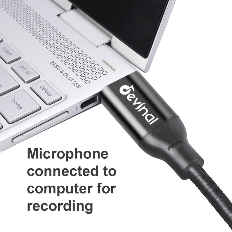 Devinal XLR to USB C Cable, Upgrade USB C Microphone Cable USB Type-C to XLR Female Cord Connector Adapter Compatible with Sumsung Google Huawei Xiaomi Smartphone or MacBook 10 FT - Image 3