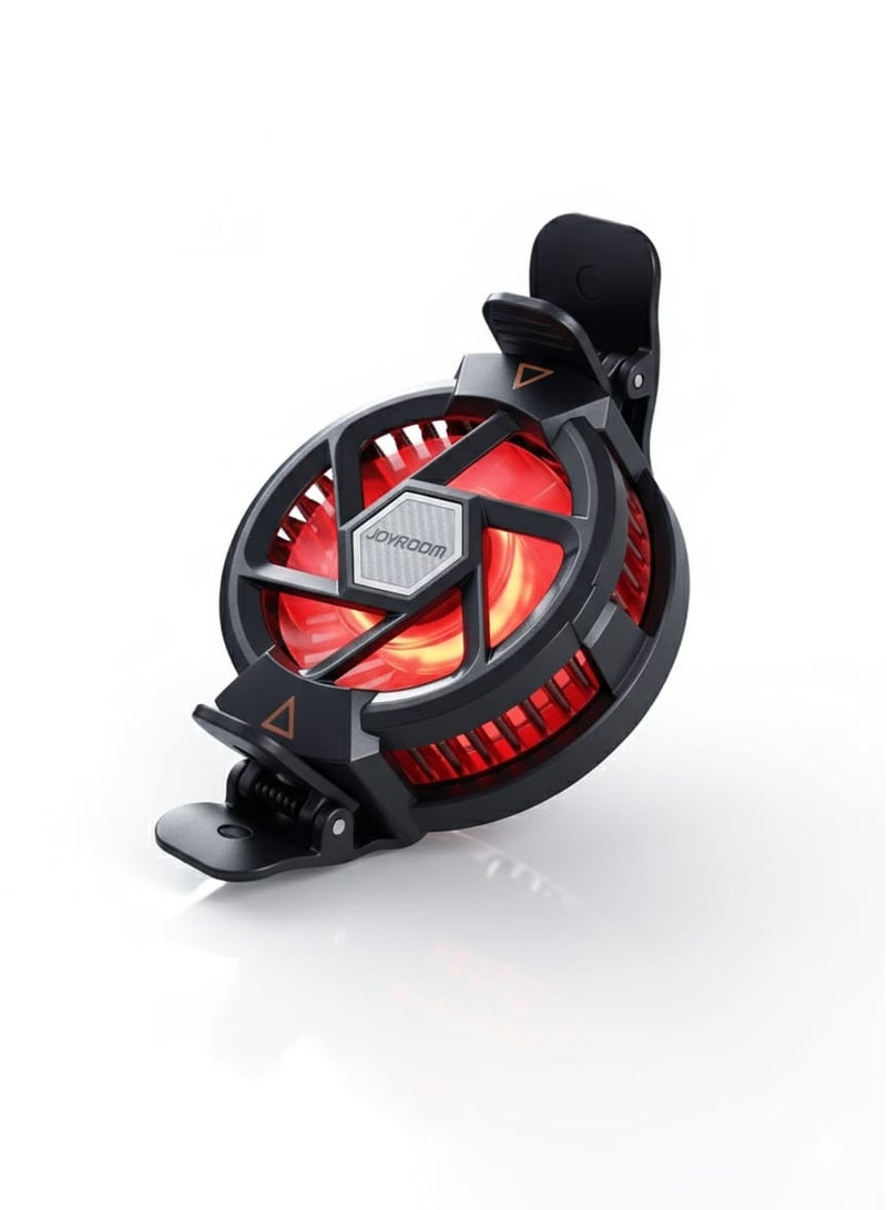 جوي روم مبرد هاتف محمول سريع التبريد JR-CY493 مع مشبك قابل للتعديل، وكابل USB إلى Type-C بطول 1 متر، ومادة عالية الجودة، وتشغيل صامت، وقاعدة تثبيت قوية، وتبديد فعال للحرارة للألعاب والاستخدام الطويل - Image 2