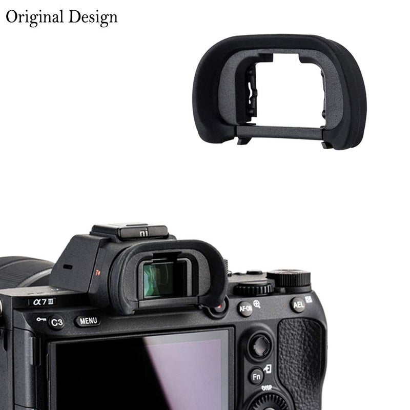 JJC 2 Packs Eyecup Eyepiece Eyeshade for Sony a7III a7II a7 a7R IV a7R II a7R III a7S II a9 a58 a99 II Viewfinder Replaces Sony FDA-EP18 FDA-EP16 FDA-EP15 Eye Cup - Image 3