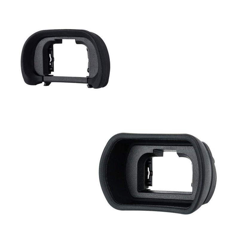 JJC 2 Packs Eyecup Eyepiece Eyeshade for Sony a7III a7II a7 a7R IV a7R II a7R III a7S II a9 a58 a99 II Viewfinder Replaces Sony FDA-EP18 FDA-EP16 FDA-EP15 Eye Cup - Image 1
