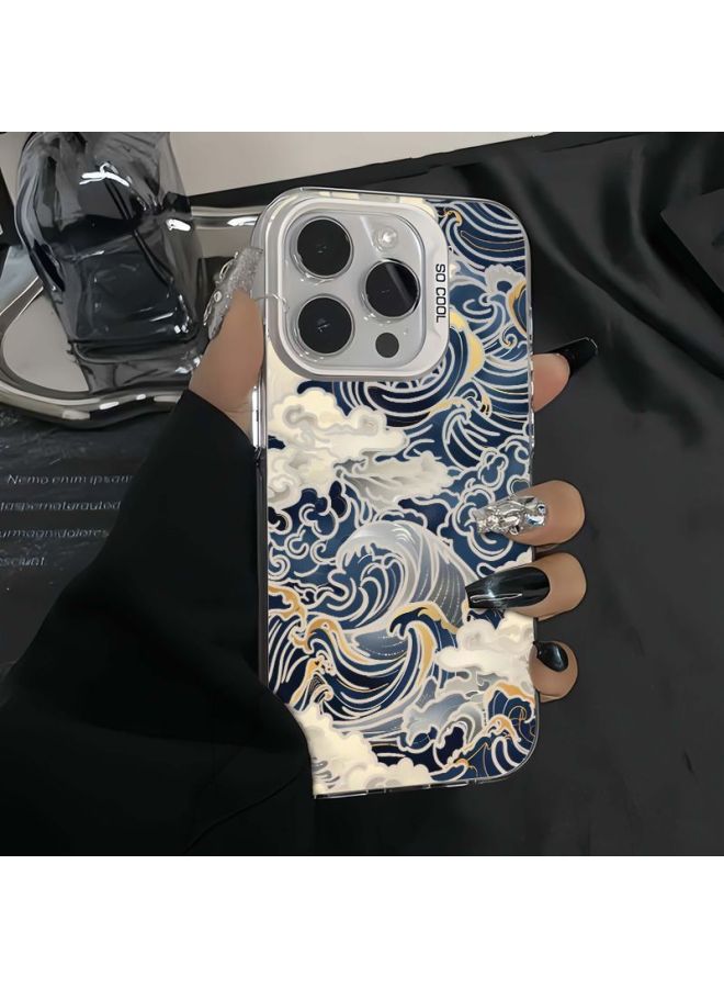 Ukiyo-e Waves Suitable For Iphone17 Apple Phone Case 16/15promax New Model 14/13 Chinese Style High-end